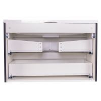 Тумба под раковину Style Line Бергамо 80 подвесная Черная антискрейч арт-СС-00002324 — фото 4, Тумбы под раковину