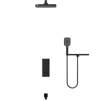 Душевая система Vincea с термостатом Черная матовая арт-VSFW-431T1RMB — фото 2, Встраиваемые душевые комплекты