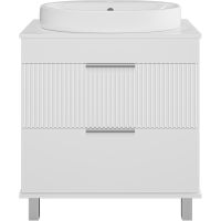 Тумба с раковиной Brevita Enfida 70 Белая матовая арт-УТ000015615 — фото 2, Тумбы с раковиной