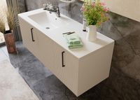 Тумба с раковиной SanVit Рольф L 120 подвесная Белый глянец арт-krolfL120 — фото 13, Тумбы с раковиной