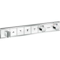 Смеситель для душа Hansgrohe RainSelect с термостатом Белый Хром арт-15357400 — фото 1, Смеситель для душа