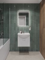 Тумба с раковиной Orange Лайт 50 подвесная Белый глянец арт-LRA-50TUW+RA — фото 5, Тумбы с раковиной