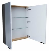 Зеркальный шкаф 1MarKa Gaula 60 Графит матовый арт-У92541 — фото 2, Зеркальные шкафы в ванную