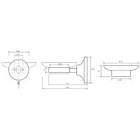 Мыльница Bemeta Retro bronze Бронза арт-144108027 — фото 3, Мыльницы