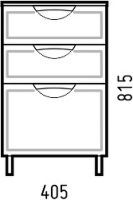 Комод Corozo Монро 40 Z3 Белый арт-SD-00000780 — фото 4, Комоды и тумбы для ванной комнаты