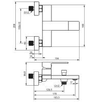 Товар: Смеситель для ванны Damixa Gala Черный матовый арт-531000300 - фото 4 Смеситель для ванны Damixa Gala Черный матовый арт-531000300 — фото 4, Смеситель для ванны