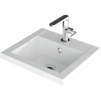 Тумба с раковиной Misty Алиса 50 Белая арт-УТ000011550 — фото 6, Тумбы с раковиной