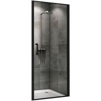 Душевая дверь Abber Sonnenstrand 80 профиль Черный стекло прозрачное арт-AG04080B — фото 1, Распашные душевые двери