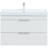 Товар: Тумба под раковину Aquanet Ирис new 90 подвесная Белый глянец арт-336311 - фото 2 Тумба под раковину Aquanet Ирис new 90 подвесная Белый глянец арт-336311 — фото 2, Тумбы под раковину