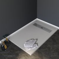 Душевой поддон из искусственного камня Aquanet Delight 120x90 Серый арт-260111 — фото 2, Душевые поддоны из искусственного камня