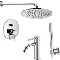 Комплект смесителей Paffoni Light Хром арт-KITLIG015CR071 — фото 1, Готовые комплекты для ванной комнаты