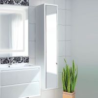 Шкаф пенал Aquaton Римини 30 подвесной Белый глянец арт-1A232703RN010 — фото 3, Пеналы для ванной комнаты