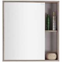 Зеркальный шкаф Onika Дельта 70.00 Ясень шимо светлый арт-207020 — фото 1, Зеркальные шкафы в ванную