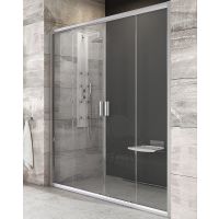 Душевая дверь Ravak Blix BLDP4 120 профиль Сатин стекло Графит арт-0YVG0U00ZH — фото 1, Раздвижные душевые двери