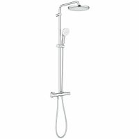Душевая система Grohe Tempesta 250 с термостатом Хром арт-26670001 — фото 1, Душевые стойки