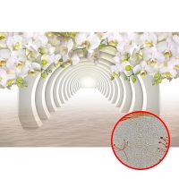 Фреска Ortograf 3D 6648 Фактура бархат золото FX-G Флизелин (3,24*2,1) Белый, Цветы/Абстракция арт-6648 (бархат золото FX-G) — фото 1, Фрески