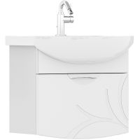 Тумба под раковину Volna Adel 60.1Y подвесная Белая арт-tpADEL60.1Y-01 — фото 1, Тумбы под раковину