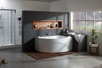 Акриловая ванна Aquanet Jamaica 160x100 R без гидромассажа арт-205503 — фото 5, Акриловые ванны