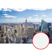 Фреска Ortograf Небоскребы 5395 Фактура бархат FX Флизелин (4*2,7) Голубой/Серый, Город арт-5395 (бархат FX) — фото 1, Фрески