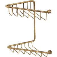 Полка корзина Migliore Complementi угловая Бронза арт-22030 — фото 1, Полки для ванной и душа