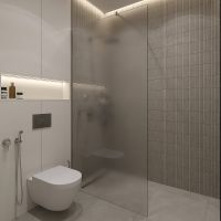 Душевая перегородка STWORKI Берген 110 MV-BE-110-CR-M профиль Хром глянцевый стекло матовое арт-583074 — фото 3, Душевые перегородки