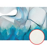 Фреска Ortograf Forma 32689 Фактура флок FLK Флизелин (5,9*2,7) Синий/Белый, Абстракция арт-32689 (флок FLK) — фото 1, Фрески