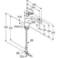 Смеситель для кухни Kludi MX Хром арт-399420562 — фото 2, Смесители для кухни
