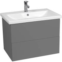 Тумба под раковину VIANT София 60 подвесная Графит арт-VSOF60COG-T2YP — фото 1, Тумбы под раковину