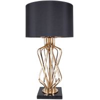 Настольная лампа Artelamp Fire Золото Черный арт-A4032LT-1GO — фото 1, Настольные лампы