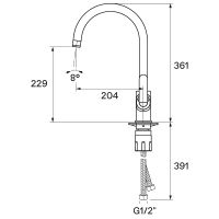 Смеситель для кухни Santek Линдос Хром арт-WH5A41008C001 — фото 9, Смесители для кухни