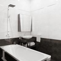 Керамическая плитка GlobalTile Nuar Черная настенная 25x60 см арт-10100000031 — фото 2, Керамическая плитка