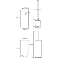 Ершик для унитаза Bemeta Amber Медное золото матовое арт-155313067 — фото 2, Ершики для унитаза