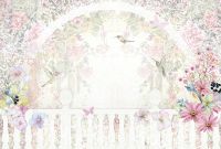 Фреска Ortograf Цветы 30389 Фактура бархат FX Флизелин (4*2,7) Разноцветный, Цветы/Птицы арт-30389 (бархат FX) — фото 2, Фрески