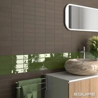 Керамическая плитка Equipe Fango Choco настенная 5х15 см арт-30673 — фото 2, Керамическая плитка