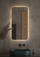 Зеркало Defesto Opti 50x100 с подсветкой 28W-4500К/Сенсорный выключатель/Нейтральный белый свет арт-DF 2805S — фото 2, Зеркала в ванную комнату