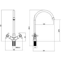 Смеситель для раковины Orange OneLife Хром арт-P03-007cr — фото 10, Смесители для кухни