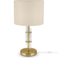 Настольная лампа Maytoni Neoclassic Alloro Белая Латунь Прозрачная арт-MOD088TL-01BS — фото 4, Настольные лампы