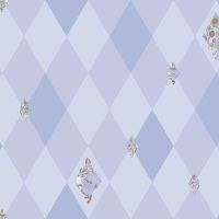 Обои LOYMINA Origins Винил на флизелине (1*10,05) Голубой/Сиреневый, Геометрия/Животные арт-ALS7 008 — фото 1, Обои для стен