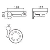 Товар: Мыльница CeramaLux Bell Хром арт-53504 - фото 2 Мыльница CeramaLux Bell Хром арт-53504 — фото 2, Мыльницы