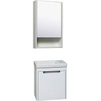 Зеркальный шкаф Runo Микра 40 R Белый арт-УТ000002341 — фото 3, Зеркальные шкафы в ванную