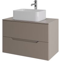 Тумба с раковиной Orange Line 80 подвесная Латте матовый арт-Li-80TuLMDF+B02-460W — фото 7, Тумбы с раковиной