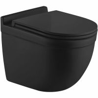 Унитаз WeltWasser Heimbach 043 MT-BL подвесной Черный матовый с сиденьем Микролифт арт-10000012078 — фото 1, Подвесные унитазы