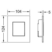 Клавиша смыва Tece Now Urinal для писсуара Черная матовая арт-9242406 — фото 2, Кнопки смыва