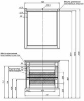 Зеркало Aquanet Бостон М 80 Белое арт-209676 — фото 7, Зеркала в ванную комнату