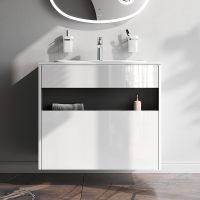 Тумба под раковину AM.PM Func 80 подвесная Белая глянцевая арт-M8FFUX0801WG — фото 6, Тумбы под раковину