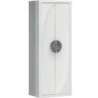 Шкаф пенал Opadiris Ибица 45 подвесной Белый глянцевый Хром арт-00-00007284 — фото 1, Пеналы для ванной комнаты