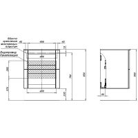 Тумба с раковиной Aquanet Терра 60 подвесная Маренго арт-323179 — фото 13, Тумбы с раковиной