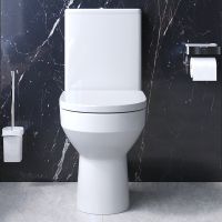 Товар: Комплект унитаза компакт AM.PM Spirit с бачком с сиденьем Микролифт и аксессуарами для ванной комнаты арт-CK70DC - фото 2 Комплект унитаза компакт AM.PM Spirit с бачком с сиденьем Микролифт и аксессуарами для ванной комнаты арт-CK70DC — фото 2, Напольные унитазы