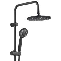 Душевая система Aquanet Passion R AF300-70-R-B Черная матовая арт-261836 — фото 2, Душевые стойки