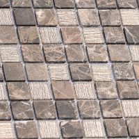 Мозаика Caramelle mosaic Silk Way Coffee Jute 29,8x29,8 см арт-00-00003272 — фото 2, Мозаика